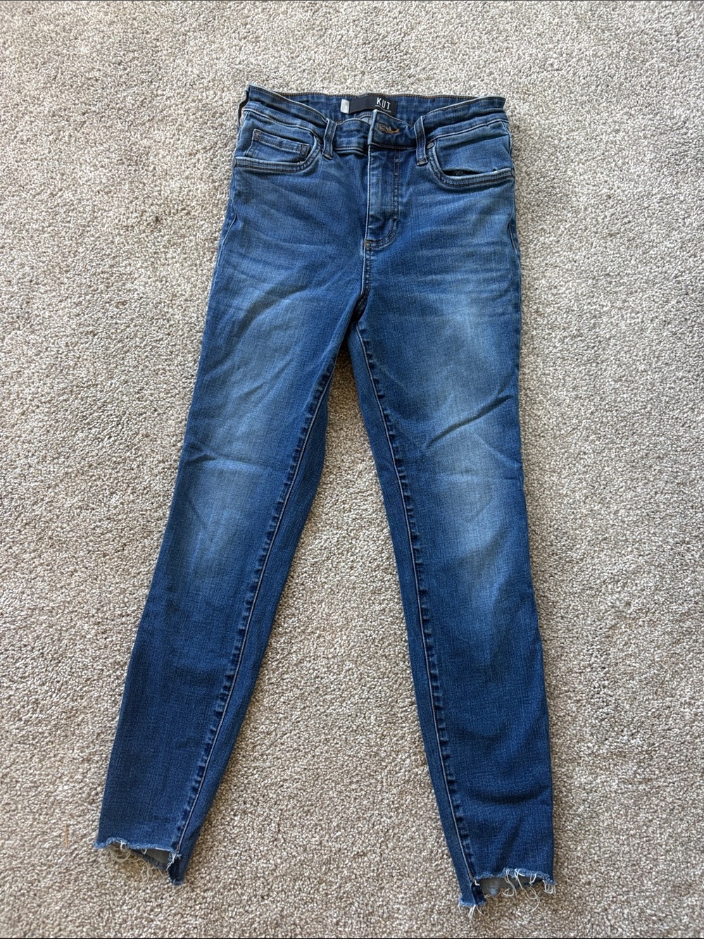 Kut from the Kloth Mid Wash Skinny Jeans
